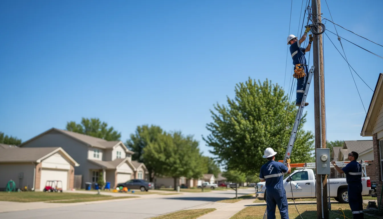 Residential electrician providing installation services in Exchange, WV